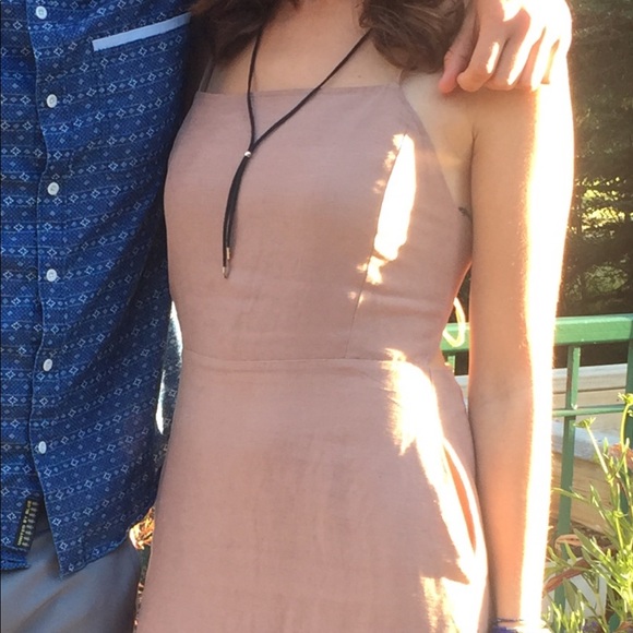 Taupe Pink Wilfred Cross Back Dress - Picture 3 of 3